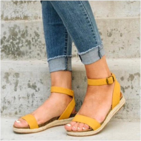 Tacoma Mustard Suede Sandals
